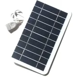 DIIOOMIEEU 2 Watt 5 Solarpanel Hocheffizientes Modul Power Flexibles Solarpanel mit 50cm Kabel f