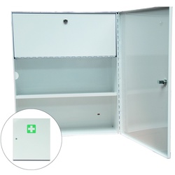 Metall-Verbandschrank C Weiß leer 455 x 550 x 175 mm