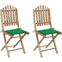 vidaXL Klappbare Gartenstühle 50 x 42 x 92 cm grün 2 St.