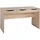KADIMA DESIGN Schreibtisch Sonoma Eiche mit Schubladen - Praktische Blende, Stauraum, Stabile Seitenwände, Anti-Rutsch Pads. KADIMA DESIGN