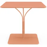 vente-unique Gartentisch 80 x 80 x 75 cm Orange