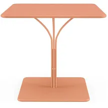 vente-unique Gartentisch 80 x 80 x 75 cm Orange