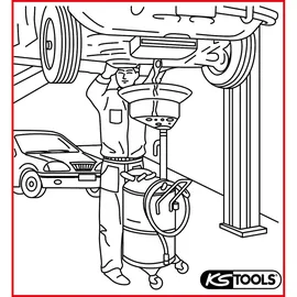 KS Tools Ölauffangwanne Metall 60 Liter