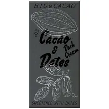 bioecacao Cacao & Dates - Dark Cream Schokoladentafel 90 g