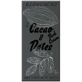 bioecacao Cacao & Dates - Dark Cream Schokoladentafel 90 g