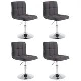 CLP 4er Set Lounger Palma Stoff schwarz