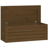 vidaXL Truhe Gartentruhe Kissenbox Kissentruhe Auflagenbox Holztruhe Honigbraun 89x braun