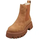 Buffalo Aspen Warm Vegan Chelsea Boots Damen Cognac - 41 EU