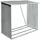 vidaXL Brennholzlager Verzinkter Stahl 163 x 83 x 154 cm Grau