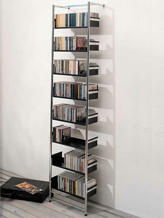 Rayonnage à adosser CD-Pool Mox, Designer André Zingg, 183x42x23 cm