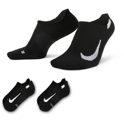 Nike Unisex Multiplier No-Show (2 Paar) schwarz
