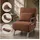 Makika Schlafsessel Ted 59 x 83 x 0 cm Braun mit Kissen