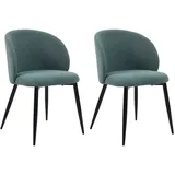 Mobili Rebecca Stühle Grün, Textil, 56x81x54 cm, Esszimmer, Stühle,