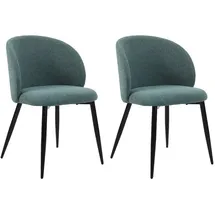 Mobili Rebecca Stühle Grün, Textil, 56x81x54 cm, Esszimmer, Stühle,