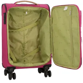 d & n Travel Line 6704 4-Rollen Cabin 55 cm / 33 l pink