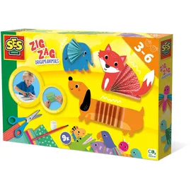 SES Creative 14026 Zick-Zack-Origami-Tiere, Transparent, Youth Large / 11-13