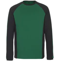 Langarmshirt "BIELEFELD" Unique - XS - grün/schwarz
