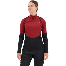 Salewa Puez Polarlite Fleece Mit Halbem Reißverschluss - Rot - XL