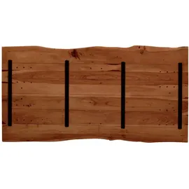 möbelliebling Tischplatte Baumkante Akazie Nussbaum 200 x 100 cm NOAH