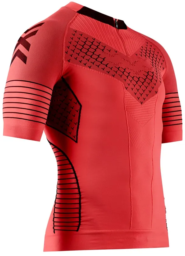 X-Bionic Laufshirt Twyce Race Shirt (enganliegend) Kurzarm rot Herren