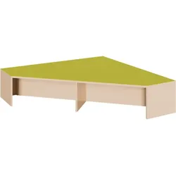 Eckpodest mit Linoleum-Deckplatte