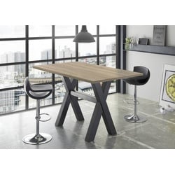 Mäusbacher Bartisch Big System 120 x 70 cm Holzoptik Braun Eiche Sägerau