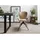 Massivmoebel24 Polsterstuhl Leder beige 2er Set