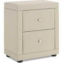 Homestyle4u Nachtschrank 3233 47 x 54 x 29 cm Beige