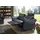 Hukla Couch Leder 3-Sitzer Blau