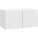 vidaXL Wandmontierter TV-Schrank 59,5 x 31 x 30 cm Hochglanz Weiß Holz/Holzwerkstoff