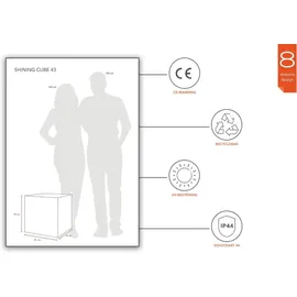 8 seasons DESIGN 8 seasons Shining Cube 43 Solar