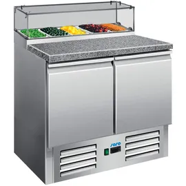 Saro Pizzatisch Mit Glasaufsatz Modell PS 200 G