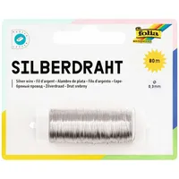 Folia Silberdraht 0,3mm 80m