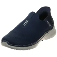 Skechers Herren Gowalk 6 Slip-ins-Athletic Slip-on Walking Shoes | Casual Sneakers with Memory Foam Sneaker, Navy, 44.5 EU Weit - 44.5 EU Weit