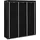vidaXL Kleiderschrank mit Fächern 150 x 175 x 45 cm Schwarz