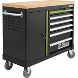 Trutzholm Werkstattwagen Stahl 108 x 46,5 x 77 cm grün/schwarz leer