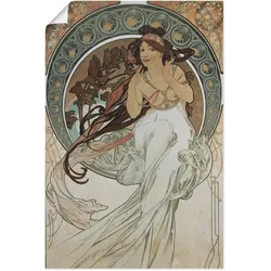 Wandbild ARTLAND "Vier Künste: Die Musik. 1898", beige (farbe bild(er): naturfarben), B:40cm H:60cm, Bilder, als Alubild, Outdoorbild, Poster in verschied. Größen