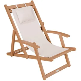 Juskys Sonnenliege Tavira 110 x 60 x 110 cm creme