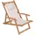 Juskys Sonnenliege Tavira 110 x 60 x 110 cm creme