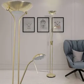 vidaXL Dimmbar LED Stehlampe 23 W Gold
