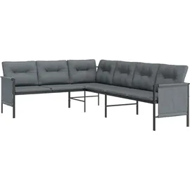 vidaXL Garten-Lounge-Set 2-tlg. anthrazit