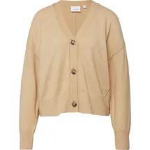 Comma, Softer Baumwollmix-Cardigan Braun 38