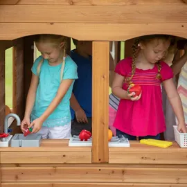 Backyard Discovery Spielhaus Aspen Holz Braun/Weiß
