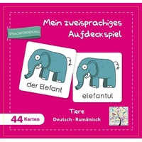 Schulbuchverlag Anadolu Mein zweisprachiges Aufdeckspiel Tiere Deutsch-Rumänisch (Kinderspiel)