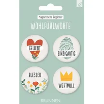 Brunnen Verlag Gießen Wohlfühlworte: 4er-Magnet-Set (Magnetische Begleiter)