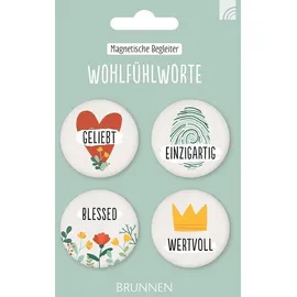 Brunnen Verlag Gießen Wohlfühlworte: 4er-Magnet-Set (Magnetische Begleiter)