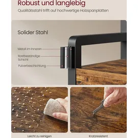 Songmics Garderobenständer Dacey 30 x 80,4 x 181,6 cm Braun-Schwarz
