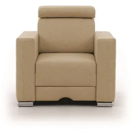 Fun Möbel Fernsehsessel CANTON Stoff 94 x 92 x 0 cm Beige mit Kissen