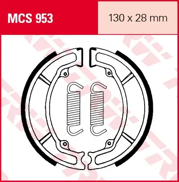 TRW Lucas Bremsbacken MCS953