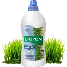 Biopon Rasendünger Frühjahr Sommer Flüssig Rasen Dünger + Algenextrakt Trockenstress 1L